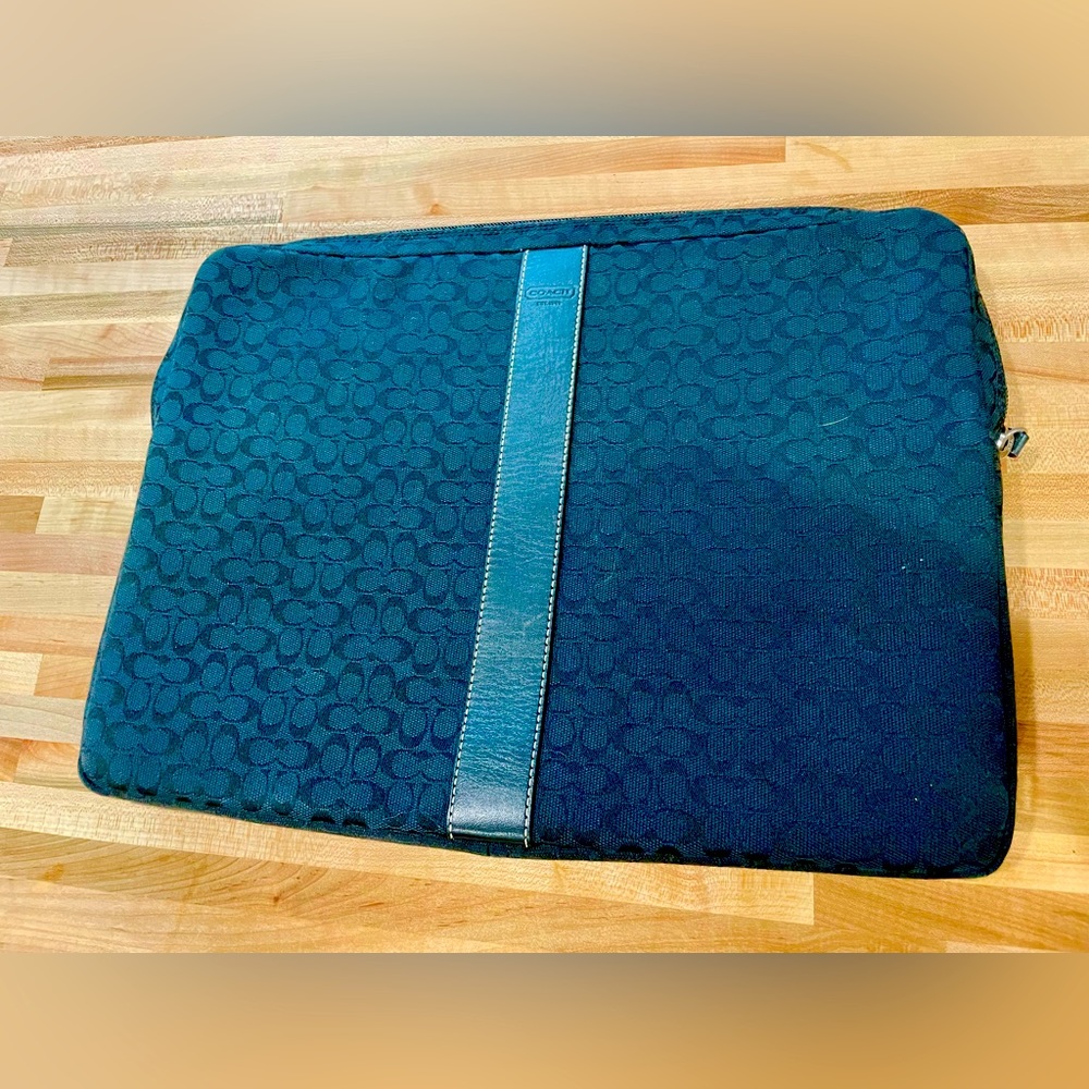 Black Coach laptop Bag
